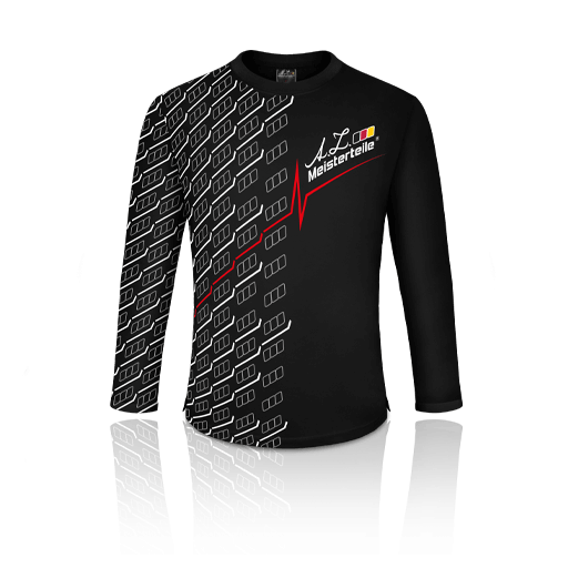T-shirt - Baumwolle - Lange Ärmel - Schwarz - AZ-MT Design